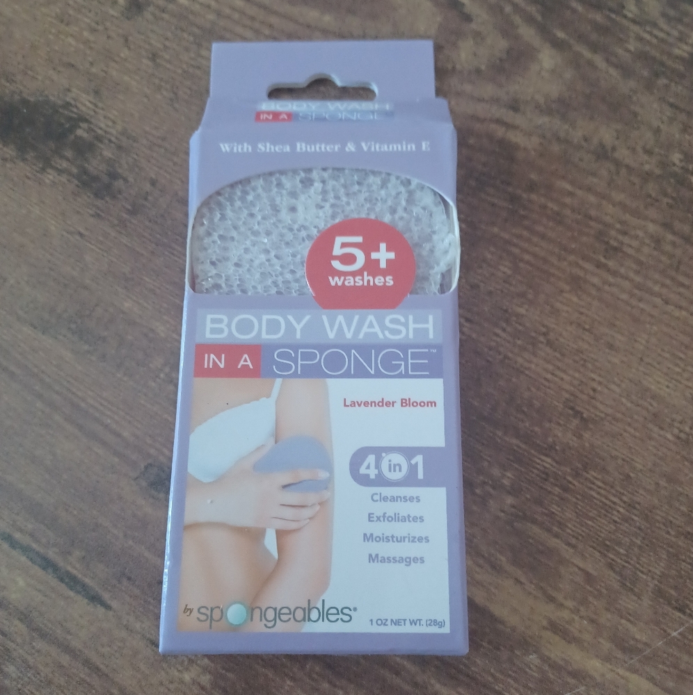 Spongeables Bodywash in a sponge